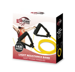 Light Resistance Pull Band - Yellow, Soft Foam Handles, 5 to 8 lbs Resistance