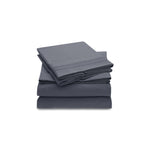 Double Brushed Microfiber Sheet Set, Queen Size, Gray Color