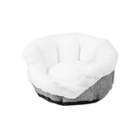 Glove Pet Bed - Gray Color, Sherpa Lining, Small Medium Large Sizes